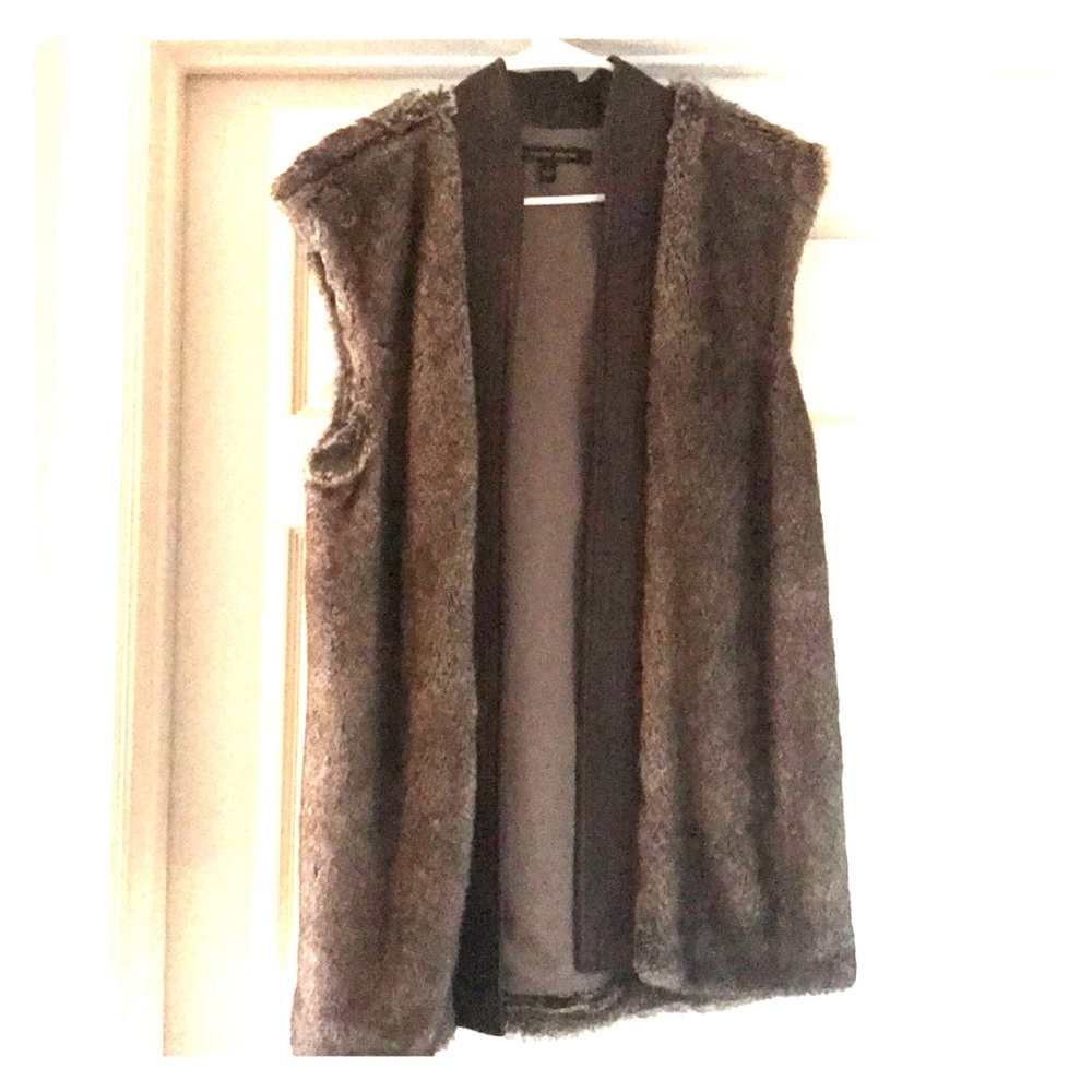 Cynthia Steffe Faux-Fur Mid-Length Vest